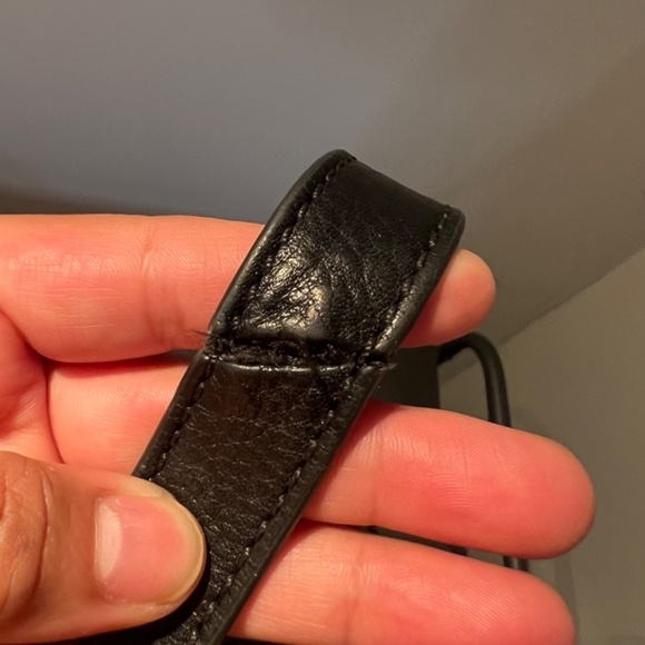 Fossil Emi saddlebag Black Leather Flap Crossbody - Picture 5 of 10